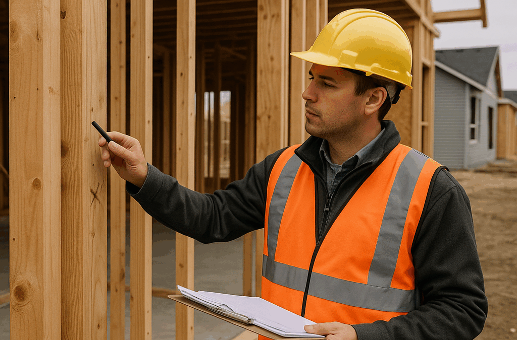 How is a new construction stage inspection conducted?