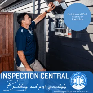 Our team member evaluating electrical wiring during recent property inspection project